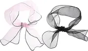 [Beavorty] Solid Color Organza Scarves for Women Stylish Fashion Kerchiefs Lightweight Scarves present for Ladies