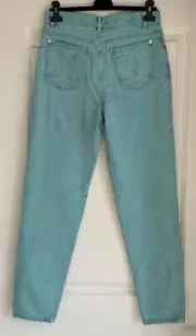 NWT CHANEL 21S BLUE JEANS PANTS CC LOGO 38
