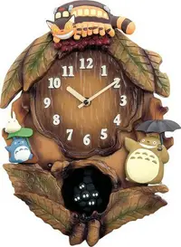 在飛比找樂天市場購物網優惠-大賀屋 日貨 龍貓 橡樹果 時鐘 掛鐘 鬧鐘 鐘 Totor