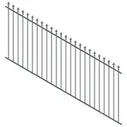 ProtectorAl 1201-2400W x 1200H Monument Spear Top Pool Fence Panel Raked 16-30º