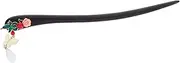 LOORGVEL Chinese Wooden Hairpin Vintage Flower Design Elegant Hair Chopsticks for Women Sturdy and Hair Accessories for Weddings Parties and Special Occasions