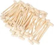 Homoyoyo 50pcs Mini Wooden Mallet Toy For Kids Small Hammer For Children Educational Wooden Crafts Creative Pounding Toy For Sharing And Playing