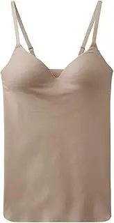 [Gunze] Kireilabo Women's Bra Top, for Spring and Summer, Summer Inner, Molded Cup, Camisole, New Veil Brown, L