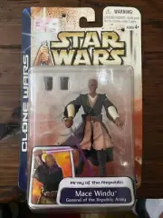 2003 STAR WARS ARMY OF THE REPUBLIC MACE WINDU Figure Unopened