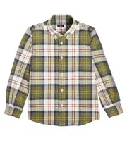 [Il Gufo] Il Gufo Checked cotton flannel shirt Y 8 green