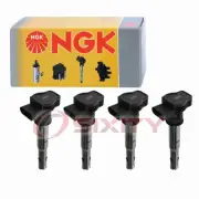 4 pc NGK Ignition Coils for 2015-2018 Audi Q3 2.0L L4 Spark Plug Wire Boot wn (for: Audi)