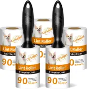 Lint Rollers for Pet Hair - Extra Sticky, [450 Sheets/5 Refills] Lint Roller wit