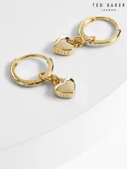 Ted Baker Gold Tone HARRYE: Tiny Heart Huggie Earrings (195736) | $81