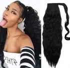 100% Real Thick Afro Curly Ponytail Hair Extension Pony Clip in As Human Remy US