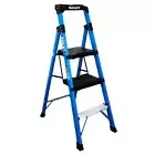 BAILEY TradeLyte Industrial Fibreglass Twin Platform Ladder 3 Step 0.86m FS14042
