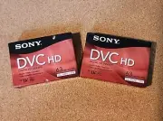 Pair of Sony DVC HD Digital Video Mini DV Premium Cassette Tape 63 Minutes LP90