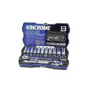 28 Pcs of Kincrome 3/8" Drive LOK-ON Socket Set - Metric Mirror Polish Finish