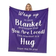 Get Well Gifts for Women, Get Well Soon Gifts After Surgery Purple Throw