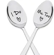 Wedding Gifts for Bride and Groom I Do Me Too Spoons Engagement Gifts for Couples Gifts for Boyfriend Girlfriend Marriage Gifts for Couple Promise Gifts for Him Her