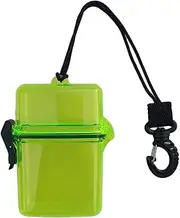 RNXRZANK Waterproof Container Storage Holder Case & Lanyard, Swivel for Scuba Diving Snorkeling Surfing Kayaking