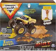 Monster Jam, Earth Shaker Monster Dirt Starter Set, Featuring 8oz of Monster Dirt & Official 1: 64 Scale Die-Cast Truck