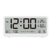 MK8001 LCD Digital Alarm Clock Night Light Electronic Clock Temperature Humidity Calendar Week Display Intelligent Bedro