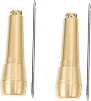 FONDOTIN 2Pcs Leather Awls Compact Sewing Tools for Shoe Repair Crochet Prickers with Handles Lightweight and Portable for Shoes Tents and Bags