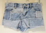 NWT Sugar & Jade Patchwork Denim Shorts Girl's Size 12
