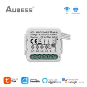AUBESS Tuya WiFi Switch Module with 1/2/3/4 gang 2 Way Control, Smart Life Smart