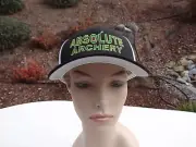 NEW ABSOLUTE ARCHERY EMBROIDERED FLEXFIT L/XL BLACK MESH BASEBALL CAP $9.99