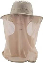 Mosquito Net Face Hat Sun Protection Head ° Bug Mesh Cover for Fishing Hiking