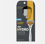 (2 BOXES) Schick Hydro Skin Comfort Stubble Eraser TOTAL 2Handle+4Cartridge