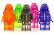 Lego Transparent Prototype Jedi Knight / Sith Minifigure - you pick