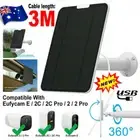 4W Solar Panels for Eufy Eufycam Cam E/2C/E/2 Pro Wall Mount 13ft Power Cable 4C
