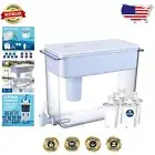 30-Cup Water Filter Pitcher with 5 Filters & Change Indicator - Brita Compatible