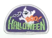 PATCH GSA Girl Scouts Halloween Boo Ghost Bat Purple White