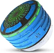 Bluetooth Speakers,ONEUPT IPX7 Portable Wireless Waterproof Speaker with FM Radio and LED Mood Lights, Super Bass and HD Sound for Shower, Pool, Beach, Kitchen&Outdoor