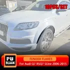 For Audi Q7 SQ7 RSQ7 2006-15 Wheel Well Arch Fender Flares Trim Glossy Black PU