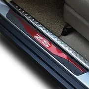 GZBFTDH Car Door Sill Protector Parts, for MG ZS 2017-2022 Accessories Auto Scuff Trim, Steel with Plastic Door Entry Guard Plate
