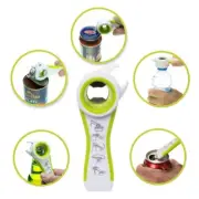 4 PIECES x 5 IN 1 MULTI OPENER Bottle Cap Jar Lid Ring Pull Can Tab Arthritis