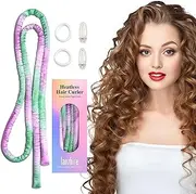 Lanzhire Heatless Small Curling Rod Headband, No Heat Thin Curling Headband for Long Hair and Short hair, No Heat Curlers to Sleep In, Overnight Heatless Curls Headband (Purple Tie Dye)