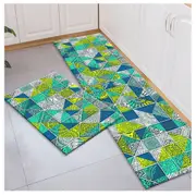 2Pcs Boho Kitchen Rugs Washable Runners Bathroom Floor Mats-Style 4