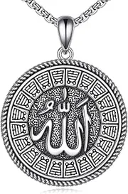 [JERWLI] Sterling Silver S925 Cross/Memento Mori/Anchor/Lion/Om/Star Of David Pendant 22+2' Stainless Steel Chain Necklace Jewelry Gifts for Men Women