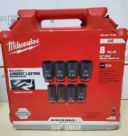 Milwaukee 8pc 3/4" Drive Impact Socket Set