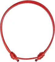 [Luck Strings] Adjustable Wax Nylon Cord Bracelet for Men Women Adult - Leather imitation string Unisex Waterproof Boy Girl Friendship Gift