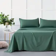Gioia Casa Bamboo Microfibre Sheet Set - Green - Single