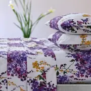 Tribeca Living Azores Home Serena Printed Deep Pocket Sheet Set King, Multico...