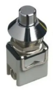 Apem PUSH BUTTON SWITCH 1223MA 4A Momentary SPST, Screw Terminal, Round BLACK