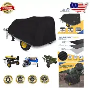 Oxford Fabric Log Splitter Cover with Vent - Secure Up to 37 Tons, 83” L x 45” W