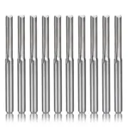 10Pcs 2 Flute Cnc Router Bits 3.175Mm Straight Slot Tungsten Steel Milling3825