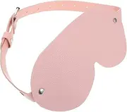 Beavorty Sleep Mask Light Blocking Women's Masquerade Mask Half Pu Leather Design for Cosplay and Parties Comfortable Adjustable