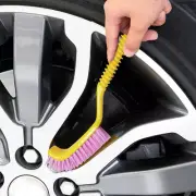 Car Tire Wheel Corner Detailing Brush with Hook Cleaning Brush Auto Accessories