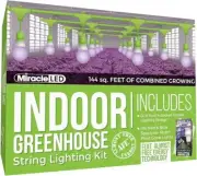 Miracle LED 609591 144sqft of combined growing, Indoor Greenhouse string lights
