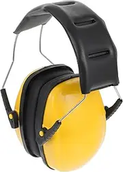 HOMSFOU Soundproof Earphones Ear Muffs Headphone Noise Ear Warmer Hearing Ear Protection Head Head Phones Pu Black