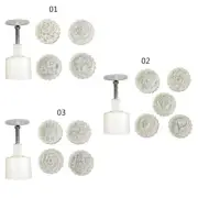 Mooncake Press Molds Autumn Festival Mooncake Mold Set 75g Moon Cake Making